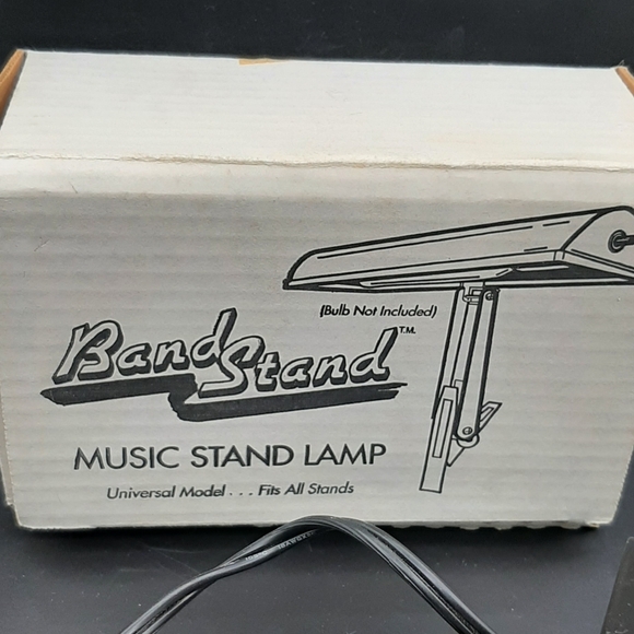 BLS-1 Universal Band Stand Music Stand Lamp Vintage Clip-On Style In Box Works - Picture 2 of 7